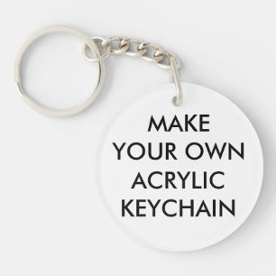 Akryl Keychain för anpassningsbarpersonligrunda