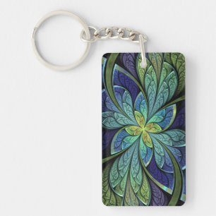 Akryl Keychain för rektangel för LaChanteuse dro