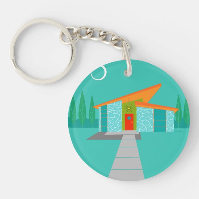 Akryl Keychain för utrymmeåldertecknad (Framsidan)
