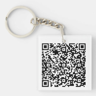 Akryl QR-kod Nyckelring