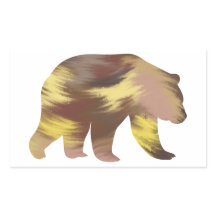 Akryl-Stil Grizzly Bear-Sticker