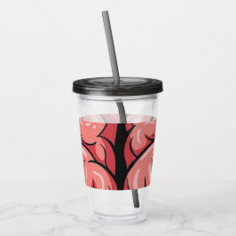 Akryl Tumbler för Hjärnmönster Take Away Mugg