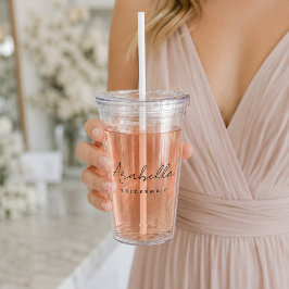 Akryl Tumbler | Personlig Brudtjänstpresentkopp Take Away Mugg