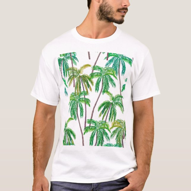 Akryla Handflatan: Sommartextil Struktur. T Shirt (Framsida)