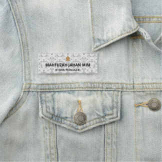 Akryla Namn bricka, Daycare ・ Personal ・ Vattenfla Namnbricka