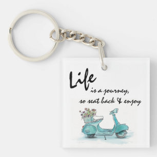 Akryla Nyckelringar - Fransk Scooter Life är en re
