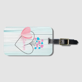 "Akrylalkohol Luggage Tag Bagagebricka