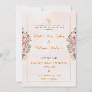 Akrylasbröllop, Elegant Grönt Bröllop Inbjudningar