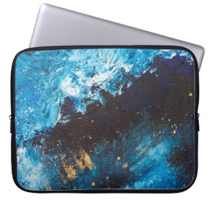 Akrylblått, stjärnmålning himlar. laptop fodral