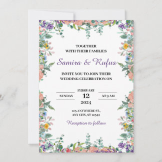 Akrylbröllop Inbjudningar