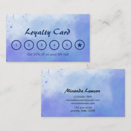 Akrylfärg bakgrund Loyalty card Visitkort