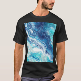 Akrylfärg, färg-toner i abstrakt t shirt