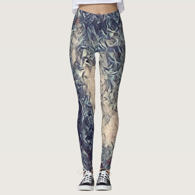 Akrylfärg Rave Kärlek Leggings (Framsida)