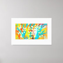 Akrylfärgad Blommigt Abstrakt för färgning bakåt