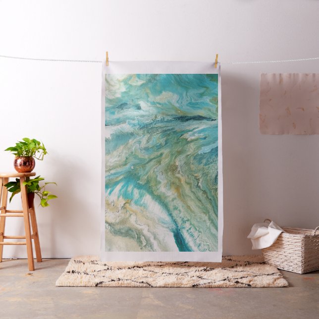 Akrylflytsköldpaddor (abstrakt) kusten tyg (In Situ)