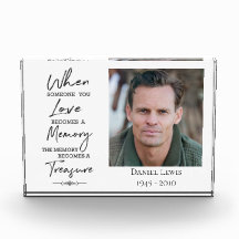 Akrylfotoblock med offert: När någon är du L