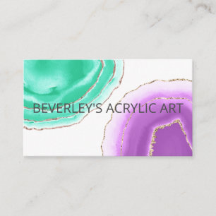 Akrylharts Artist Handmade Home Decor Visitkort