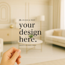 Akrylinbjudan | Din designuppladdning 5x7 inbjudan