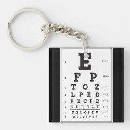 akrylisk nyckelkedja för öga-diagram