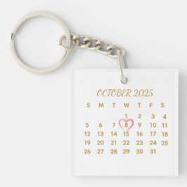 Akrylkalender – Personligt datummarkerat