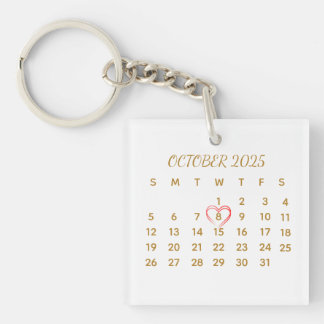 Akrylkalender – Personligt datummarkerat