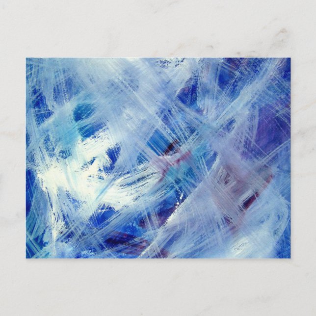 Akrylkonsmålning i lycklig abstrakt vykort (Framsida)