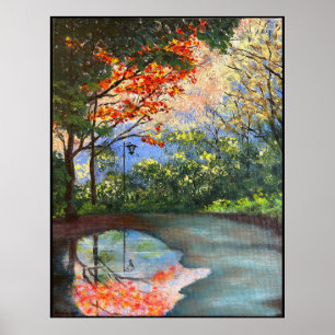 Akrylkonst i Väg Poster