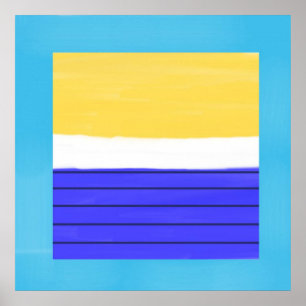 Akrylmålning av abstrakt poster