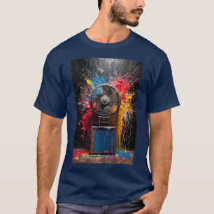 Akrylmålning av en låda Fläkt T Shirt