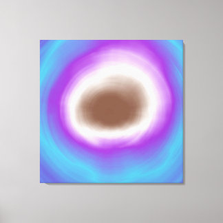 Akrylmålning av färglös abstrakt spiral canvastryck
