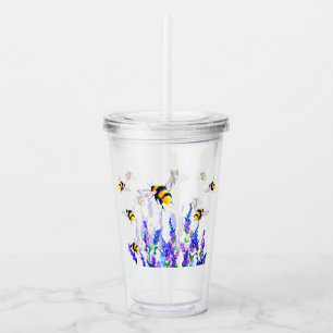 Akrylmugg med flygande bin take away mugg