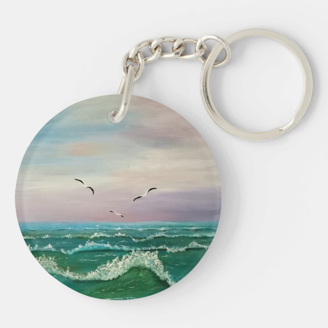 Akrylnyckelkedja (Baksidan)