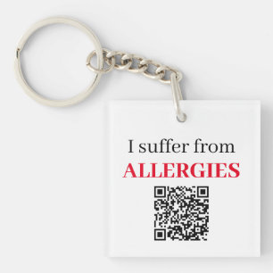 Akrylnyckelkedja - jag lider av allergier QRCode
