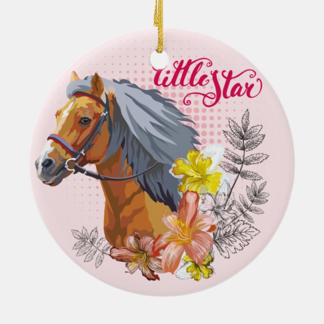 Akrylnyckelkedja Julgransprydnad Keramik (Baksidan)