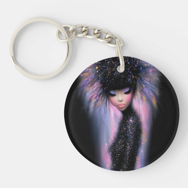 Akrylnyckelring Cosmic Diva Stellar Glow (Framsidan)