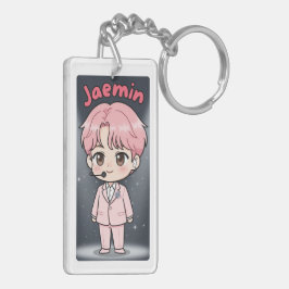 Akrylnyckelring Jaemin Rosa Hår Edition