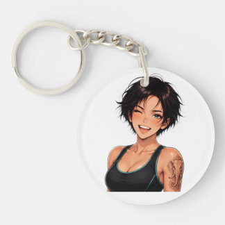 Akrylnyckelring Manga Gym-tjej