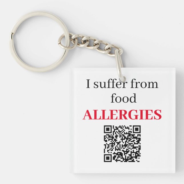 Akrylnyckelring - Matallergier QR-kod (Framsidan)
