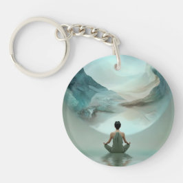 Akrylnyckelring Mystisk Zen-meditation