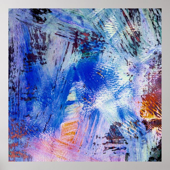 Akrylraster struktur olika flerfärgade enfärgade e poster (Framsidan)