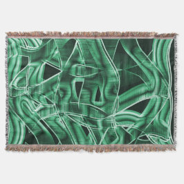 Akrylremsor av Leftover-grönt, överlappande Filt