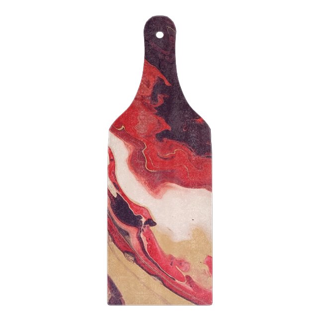 Akrylsyra, abstrakt Röd och mahogny (Framsidan)