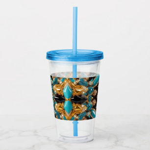 Akryltorktumlare med Bahamas Färg-utformning Take Away Mugg