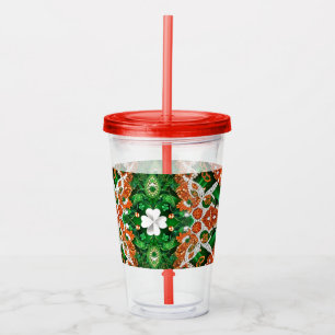Akryltorktumlare med irländskt Färg-design Take Away Mugg