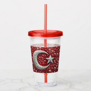 Akryltorktumlare med turkiskt Färg Take Away Mugg