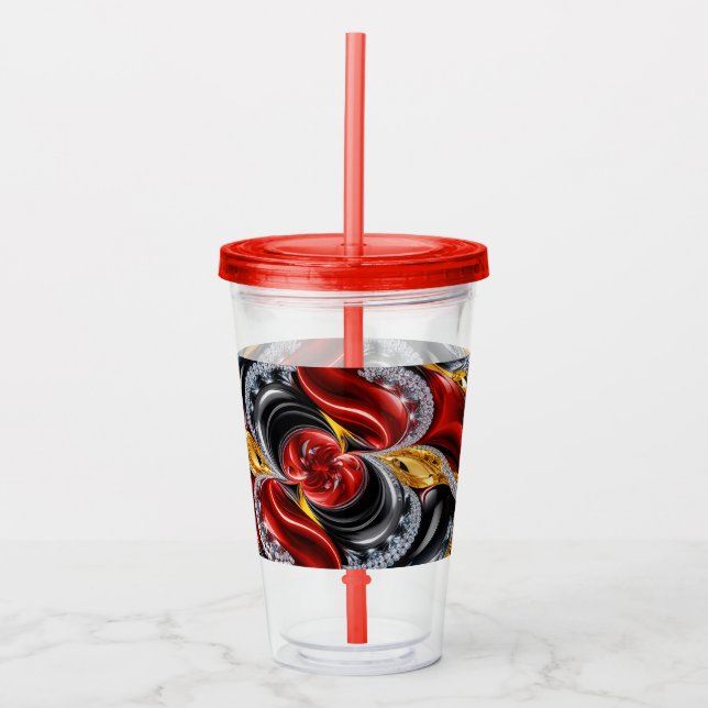 Akryltorktumlare med tysk Färg-design Take Away Mugg (Framsida)