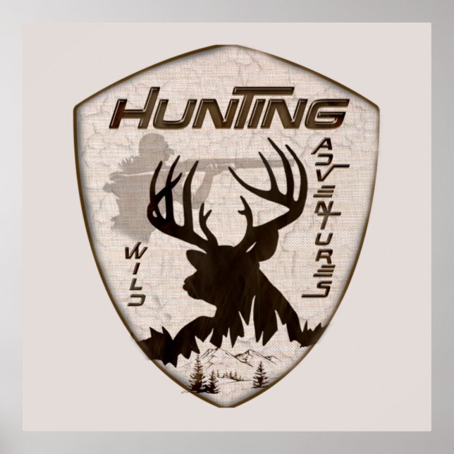 Akryltryck för jakt på äventyr-tapetinom poster (Framsidan)