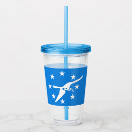 Akryltumbler med flagga av Corpus Christi, Texas Take Away Mugg