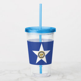 Akryltumbler med flagga av Houston, Texas Take Away Mugg