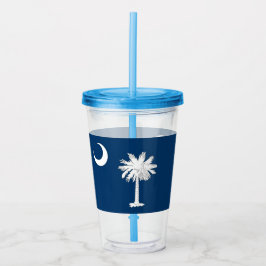 Akryltumbler med flagga av South Carolina Take Away Mugg